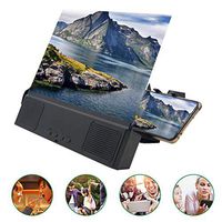 Screen magnifier with Bluetooth Spearker 3D HD Acrylic Screen Amplifier Cell Screen Projector for All Samrtphones