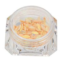 Nail Sequins Glitter,Putars Fashion Colorful Nail Art Rhinestone Crystal Nail Glitter Manicure Decoration (Yellow)