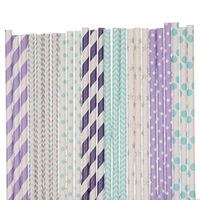 Frozen Inspired Paper Straw Mix (100)