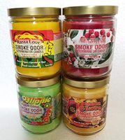 Smoke Odor Exterminator 13 oz Jar Candles Rasta Love Assorted, (4) Includes Rasta Love, Hippie Love, Hollyberry Hills & Peace & Love.