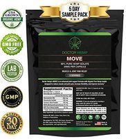 Doctor Hemp Move | for Joint Pain Relief & Inflammation| 25mg of Organic Hemp Extract + Glucosamine, Chondroitin, Turmeric, MSM | Recover Faster & Feel Better | Vegan, Non-GMO | 5 Day Sample Pack