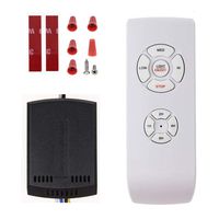 Fan Remote Control Kit, Small Size Receiver Universal Ceiling Fan Remote Control, 3 in 1 Light Speed & Timing Wireless Control for Hunter/Harbor Breeze/Westinghouse/Honeywell/Other Ceiling Fan