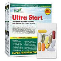 Ultra Start - Complete Daily Vitamin Packet | Premium Multivitamin Supplement with Antioxidants | Anti-Stress + Anti-Aging + Rejuvenating + Total Health | 30-Day Supply