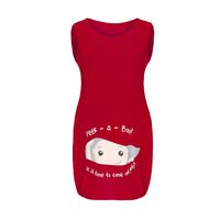 Iusun Women's Maternity Tops Camisole O-Neck Baby Print Comfy Plus Size Sleeveless T-Shirt Blouse Mom Nursing Breastfeeding Pregnants Summer Cloth