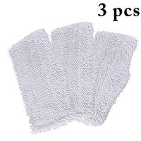 JUSTDOLIFE 3PCS Steam Mop Pad Reusable Replacement Mop Cleaning Pad Microfiber Mop Head Replacement Pad