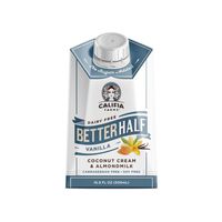 Califia Farms Vanilla Better Half Coffee Creamer, 16.9 Oz (Pack of 6) | Coconut Cream and Almondmilk | Keto | Half & Half | Dairy Free | Plant Based | Nut Milk | Vegan | Non-GMO