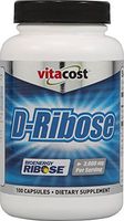 Vitacost D-Ribose Bioenergy Ribose - 3000 mg per Serving - 100 Capsules
