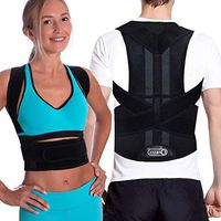 Posture Corrector for Women & Men - Thoracic & Shoulder Brace for Upper & Lower Back Pain - Clavicle & Lumbar Support Anti Scoliosis (XL: waist length fits 39.3-45.2, Black)
