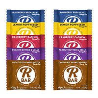 RBar Variety Pack Energy Bars – Plant Based Whole Food Snack Bars – 7 Ingredients or Less, Gluten & Dairy Free Natural Nutrition & Travel Food for Men & Women, Adults & Toddlers (1.6 oz 10 Count)