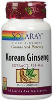 Solaray Ginseng Root Korean, 535mg, 60 Count