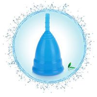 Menstrual Cup, Ipro Care Menstrual Cup with Free Bag (Blue L)