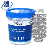 MiCare [50pk] - 13-Panel Multi Drug Test Cup (AMP/BAR/BUP/BZO/COC/mAMP/MDMA/MOP/MTD/OXY/PCP/TCA/THC) #MI-TDOA-2135