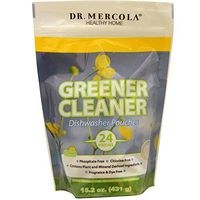 Dr. Mercola Greener, Cleaner Dishwasher Pouches, 24 Pouches, Chemical-Free, No phosphates, No SLS, No fragrances, No Chlorine, No Dyes, Biodegradable Ingredients