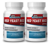 Red Yeast Rice Healthy Cholesterol Level, Heart Health. Organic (2 Bottles)