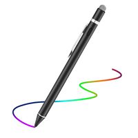 Stylus Pen for Touch Screens, Active Digital Pencil 1.5mm Fine Tip Smart Pen Rechargeable Drawing Stylus Compatible with iPhone iPad Mini/Air Smartphones & Tablets by BAGEYI (Black)