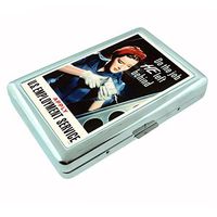 Propaganda D19 Silver Metal Cigarette Case Vintage Poster Political Advertisment