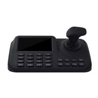 PTZ Camera Controller IP Network Keyboard Joystick Keyboard with HD LCD Monitor Display Onvif Protocol Support Great for IP PTZ Dome Camera