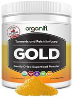 Organifi: Gold - Superfood Supplement Powder - 30 Day Supply - Experience Deeper Sleep- Boosts Immune System and Cognitive Function - Turmeric and Reishi Infused - Golden Milk - Detox