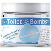 ToiletBomb® - for use 'Before You Go' to Prevent Toilet and Bathroom Odors - Better, Cheaper and Easier Than Toilet Sprays - 100 Tablets