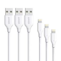[3 Pack: 3ft/6ft/10ft] Anker Powerline Lightning Cable Apple MFi Certified - Lightning Cables for iPhone Xs/XS Max/XR/X / 8/8 Plus / 7/7 Plus / 6 / 6s, iPad Mini / 4/3 / 2, iPad Pro Air 2 (Renewed)