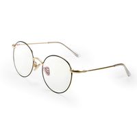 Aroncent Vintage Round Blue Light Blocking Computer Glasses Anti Eye Fatigue with Transparent Lens