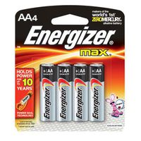 Energizer Max AA Batteries, 4 Count