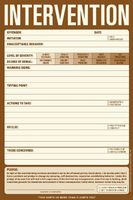 Intervention Writing Notepad Sheet By Knock Knock