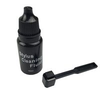 Turntable Stylus Cleaning Brush Kit - Anti Static Carbon Fiber Brush and Premium 10 ml Needle Solution Cleaner by Record-Happy - Keep your Vinyl Record Player in its Best Possible Condition