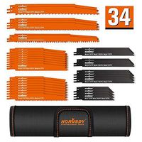 HORUSDY 34-piece Metal Reciprocating Saw Blade Set & Wood Pruning Reciprocating Saw Blades, Saw Blades