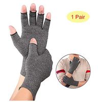 Arthritis Gloves, Gray Breathable, Anti-Arthritis Health Therapy Compression Gloves for Dailywork, Hands and Joints Pain Relief,1Pair,S