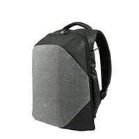Korin Design ClickPack Pro - Anti-theft BackPack Laptop Bag with USB charging port large capacity waterproof TSA travel friendly Black and Grey