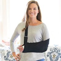 Joslin Sling Ultimate Arm Sling – Black Arm Sling – Average Adult Size, for users 5′ to 6′ tall