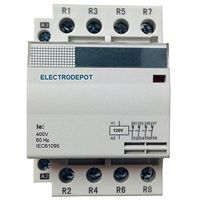 40 Amp 4Pole N/O Normally Open Designer Lighting Contactor 120VAC Coil, Silent No Humming 40A, 30A