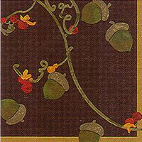 Fall Harvest Beverage Napkins