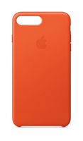 Apple Leather Case (for iPhone 8 Plus/iPhone 7 Plus) - Bright Orange