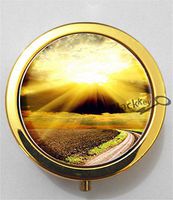 BlackKey Sunshine 3-Compartment Decorative Pocket Gift Box Case Organizer for Pill, Color 2 -1974