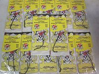 ~ 100 ~ ED HARDY ~ LEMON SCENT ~ HANGING CAR TRUCK SUV HOME AUTO AIR FRESHENER