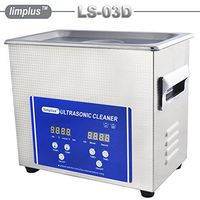 limplus Desktop Ultrasonic Cleaner 3liter for Electronic Tool Jewelry Watch Glasses Rings Dental/Lab/Hospital Instruments