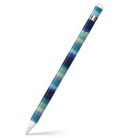 igsticker Ultra Thin Protective Body Stickers Skins Universal Decal Cover for Apple Pencil 1st Generation (Apple Pencil Not Included) 012200 Border　Green　Aqua