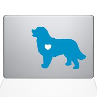 The Decal Guru I Love My Bernese Mountain Dog Decal Vinyl Sticker, 13" MacBook Air, Light Blue (1477-MAC-13A-LB)