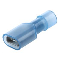 AIRIC 200pcs Blue 16-14 Gauge Nylon Female Fully Insulated Quick Disconnects Wiring Spade Wire Crimp Terminal