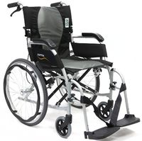Karman Ergonomic Wheelchair Ergo Flight with Quick Release Axles in 16" Seat, Pearl Silver Frame
