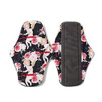 YLMRXL 3PCS Reusable Sanitary Towels Pads, Panty Liners with Wet Bag,Heavy Flow Night Washable Cloth Menstrual Sanitary Towels (1825CM),B