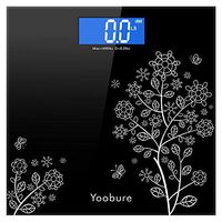 Weight Scale, Precision Digital Body Bathroom Scale with Step-On Technology, 6mm Tempered Glass Easy Read Backlit LCD Display, 400 Pounds