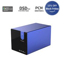 SMSL M100 USB DAC AK4452 DSD512 Coaxial Optical OTG 32Bit/768kHz Hifi Audio Decoder (Blue)