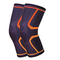 Kneepad Knee Brace Support Arthritis,Sports, Joint Pain Relief and Injury Recovery (1 Pair=2 Pieces),Orange,M