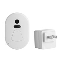 Wireless Doorbell, Smart WiFi and 2.4G RF Doorbell Alert System with Night Vision Function CMOS Image Sensor for Home Security