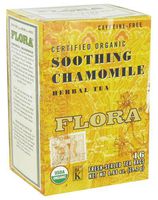 Flora Chamomile Herbal Tea 16 Bags - Organic, Non GMO & Caffeine Free - Natural Sleep Support