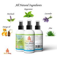 Stress Solution Aromatherapy Spray- Multifunctional Stress-Relief Spray- All-Natural Ingredients- Peppermint, Patchouli, Lavender and Orange Essential Oils- Body Mist& Room Spray