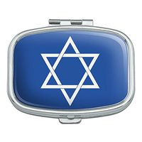 Star of David Jewish Israel Ancient Religion Symbol Rectangle Pill Case Trinket Gift Box